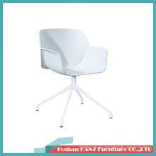 Northern Europe White Upper Seat White Foot Living Room Coffee Shop Chair